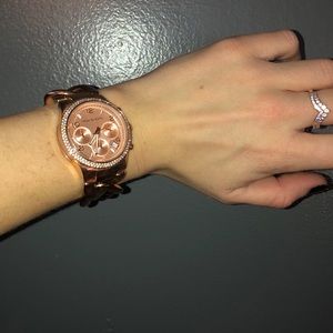 Rose gold Micheal Kors chain link watch!